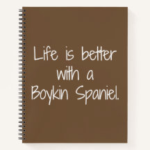 Het leven is een beter spiral notebook