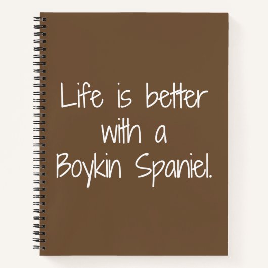Het leven is een beter spiral notebook notitieboek (Voorkant)