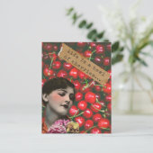 Het leven is een Bowl van Cherries Gewijzigde Kuns Briefkaart (Staand voorkant)
