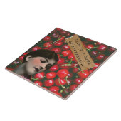 Het leven is een Bowl van Cherries Gewijzigde Kuns Tegeltje (Zijkant)