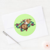 Het leven is een Bowl van Kersen... Ronde Sticker (Envelop)