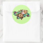 Het leven is een Bowl van Kersen... Ronde Sticker (Tas)