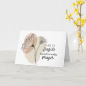 Het leven is een breekbaar handvat met het Inspire Kaart (Gele Bloem)