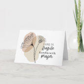 Het leven is een breekbaar handvat met het Inspire Kaart (Voorkant)