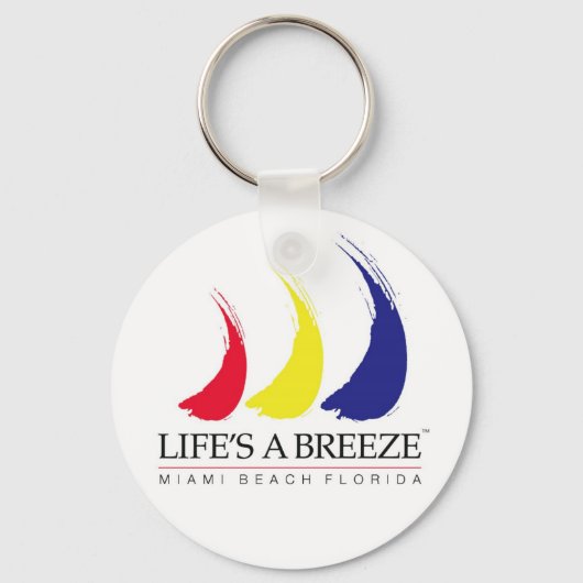 Het leven is een Breeze_Miami Beach sleutelhanger (Voorkant)
