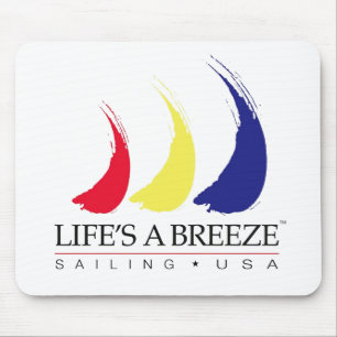 Het leven is een Breeze®_Paint-The-Wind_Sailing U Muismat