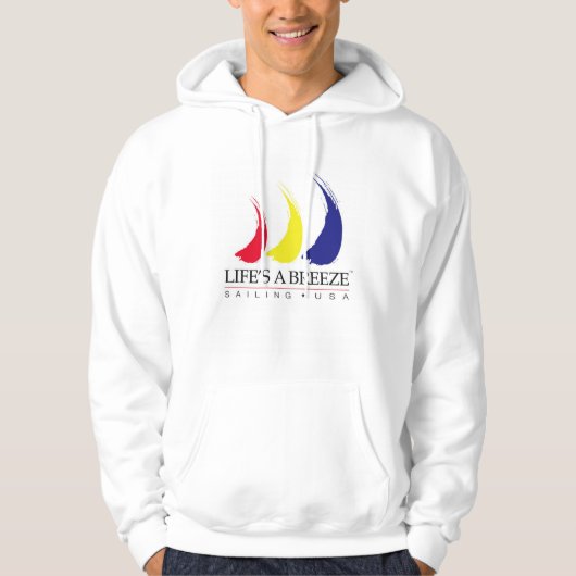 Het leven is een Breeze®_Paint-The-Wind_Sailing US Hoodie (Voorkant)