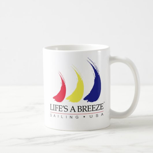 Het leven is een Breeze®_Paint-The-Wind_Sailing US Mok (Rechts)