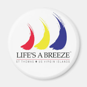 Het leven is een Breeze™_Paint-The-Wind_St. Thom Magneet