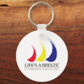Het leven is een Breeze™_Paint-The-Wind _St. Thoma Sleutelhanger (Voorkant)