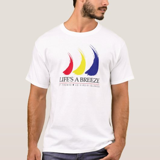 Het leven is een Breeze®_Paint-The-Wind_St. Thomas T-shirt (Voorkant)