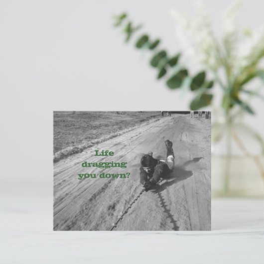 Het leven is een Briefkaart (Staand voorkant)