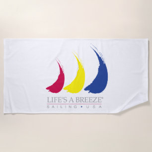 Het leven is een brieze_Sailing USA_Paint-the-Wind Strandlaken