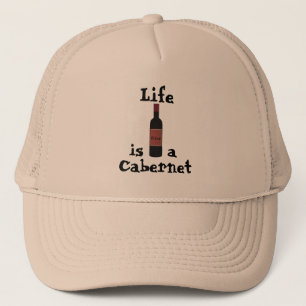 Het leven is een Cabernet Trucker Hat Trucker Pet
