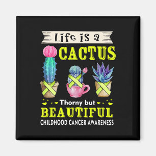 Het leven is een Cactus-kankerbewustzijn op kinder Magneet