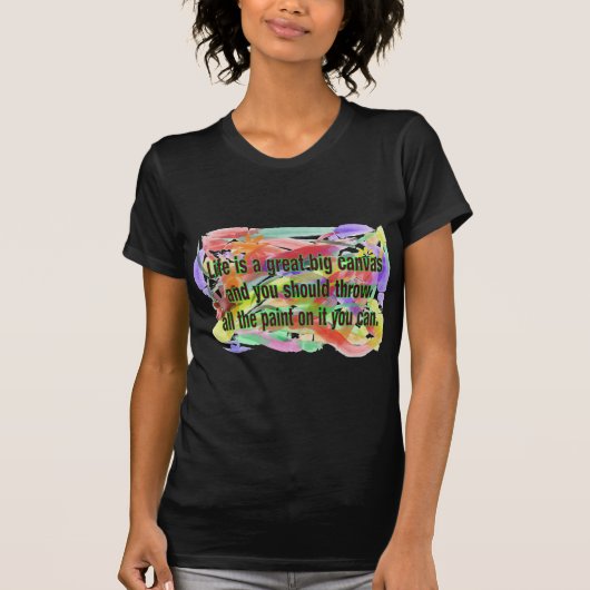 Het leven is een Canvas T-shirt (Voorkant)