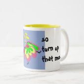 Het leven is een dans tweekleurige koffiemok (Voorkant rechts)