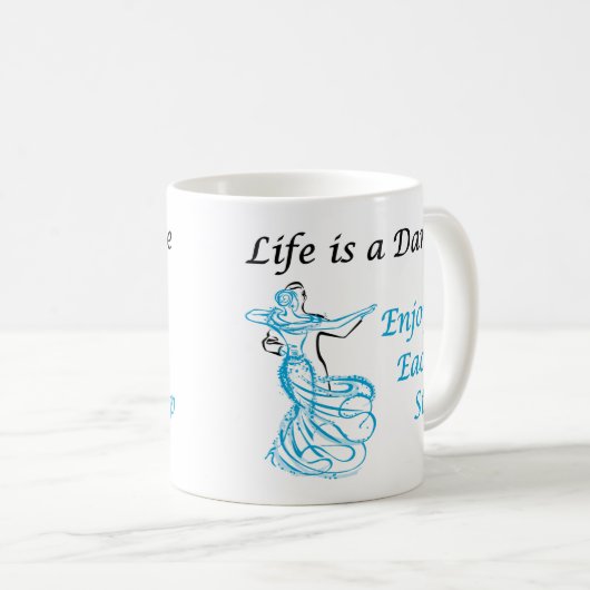 Het leven is een dansse Mok (Voorkant rechts)