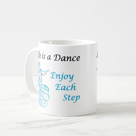 Het leven is een dansse Mok (Voorkant links)