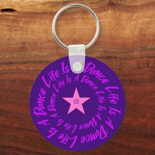 Het leven is een dansse Sleutelhanger (Voorkant)