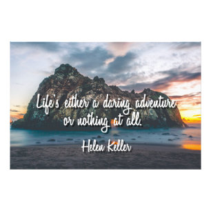 Het leven is een Daring Adventure Foto Print Foto Afdruk