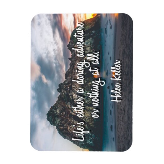 Het leven is een Daring Adventure Magnet Magneet (Verticaal)