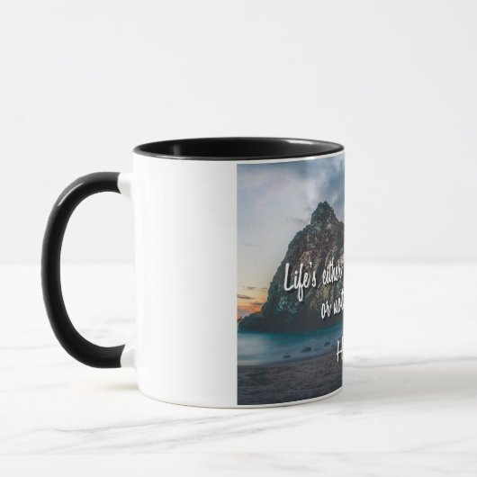 Het leven is een Daring Adventure Mok (Links)