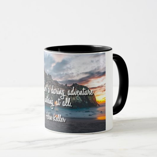 Het leven is een Daring Adventure Mok (Voorkant rechts)