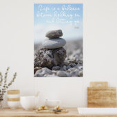 Het leven is een evenwicht poster (Keuken)