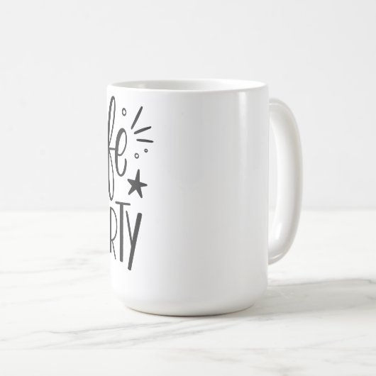 "Het leven is een feest" Ceramic Coffee Mok (Voorkant rechts)