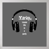 Het leven is een feest DJ Poster (Voorkant)