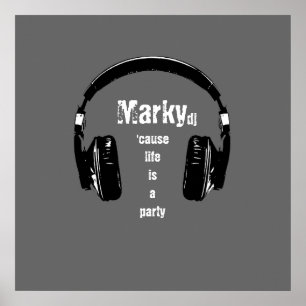 Het leven is een feest DJ Poster