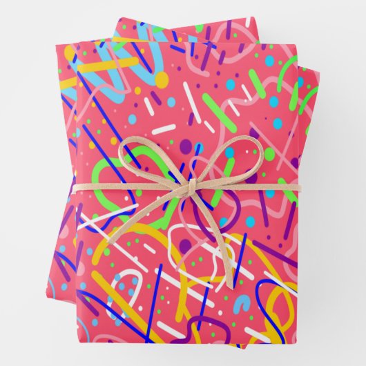 Het leven is een feest inpakpapier vel (In situ)
