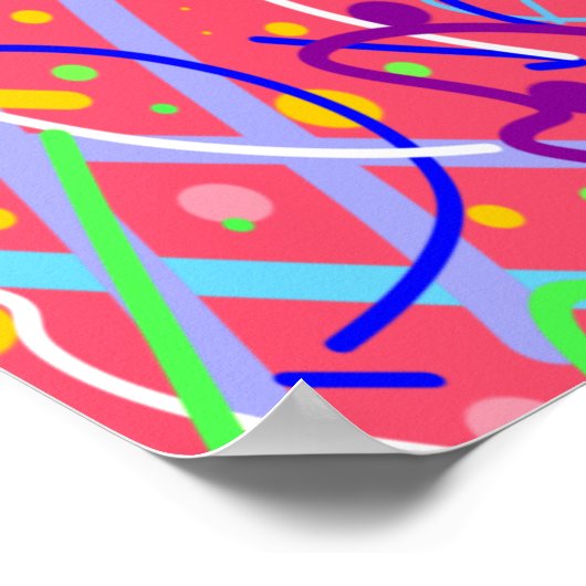 Het leven is een feest poster (Hoek)