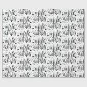 Het leven is een feest - vrolijk feest citaat cadeaupapier (Vlak)