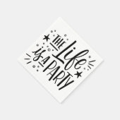 Het leven is een feest - vrolijk feest citaat servet (Hoek)