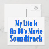 Het leven is een filmsoundtrack van 80 briefkaart (Voorkant / Achterkant)