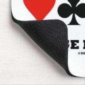 Het leven is een gamebrug is ernstig (vier kaartee muismat (Hoek)