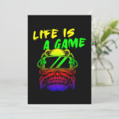 Het leven is een gamer van VR-gamers die virtueel  Kaart (Staand voorkant)