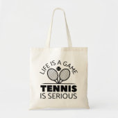 Het leven is een gametennis. tote bag (Voorkant)