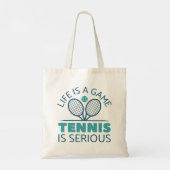 Het leven is een gametennis. tote bag (Achterkant)