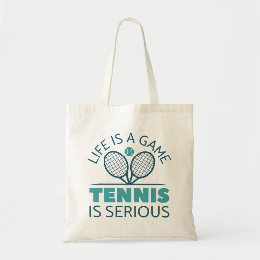 Het leven is een gametennis. tote bag (Voorkant)