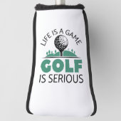 Het leven is een gamgolf die serieus is golfheadcover (Draai 90)