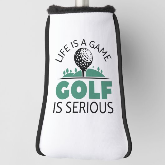 Het leven is een gamgolf die serieus is golfheadcover (Draai 90)