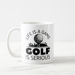 Het leven is een gamgolf die serieus is koffiemok