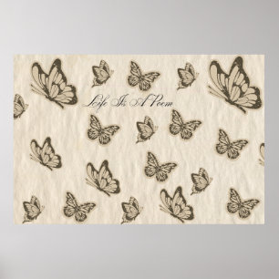 Het leven is een gedicht poster