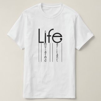 Het leven is een gesimuleerde irriterende humorist t-shirt