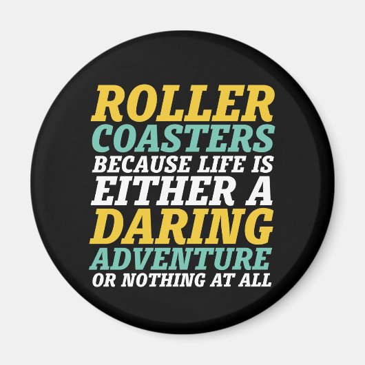 Het leven is een gewaagde vrijloopbaan magneet (Voorkant)