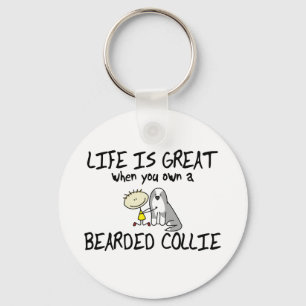 Het leven is een geweldige Collie Sleutelhanger