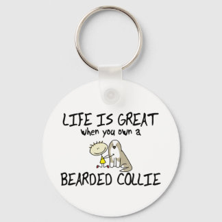 Het leven is een geweldige Collie Sleutelhanger (F